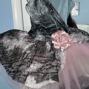 Grey and pink ballet tutu costume